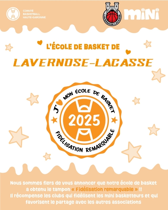 Minibasket : distinction pour l'année 2025