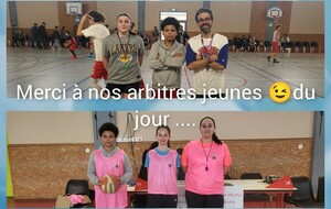 Merci à nos arbitres jeunes et moins jeunes du jour  