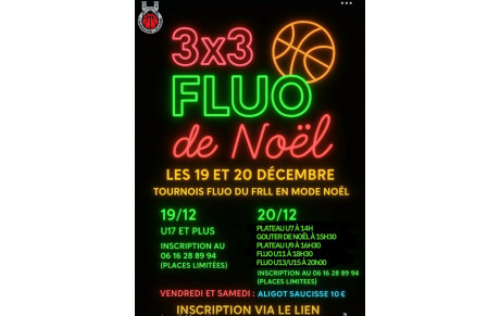 tournois 3×3 Fluo en mode Noël